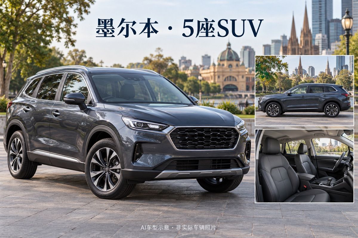 墨爾本5座SUV中文包車｜最多4人｜一日私人用車