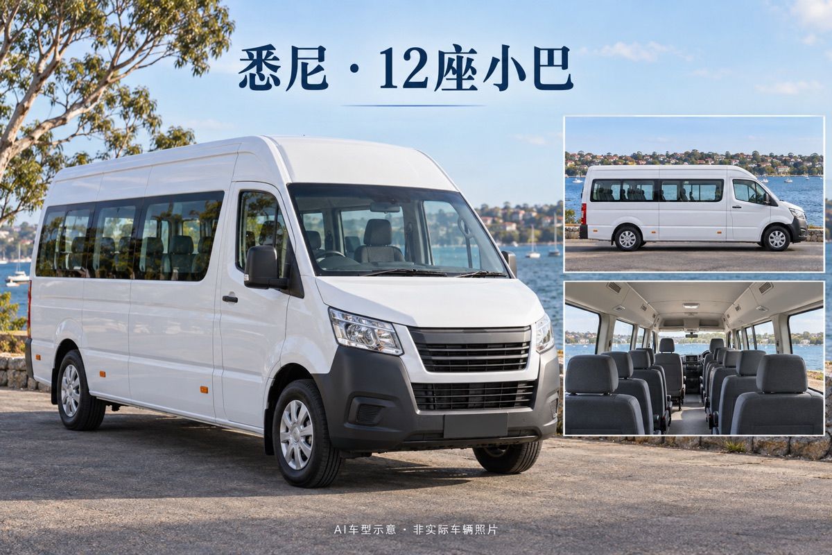 悉尼12座中文司機包車｜最多10人｜南線9小時私人行程